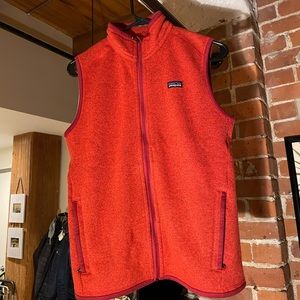 Red Patagonia Fleece Vest
